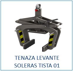 Tenaza levante soleras de concreto